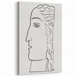 Expressionist Art - "Woman's Head" by Leo Gestel - Elegant Line Drawing