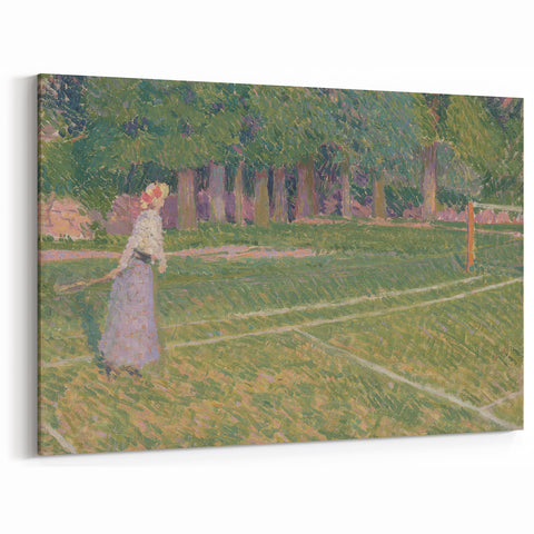 Baroque Art Elegant Garden Scene - Impressionist Baroque Art Print