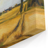 Golden Wheatfield Landscape - Scenic Canvas Prints for Home Decor