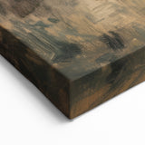 Rustic Village Scene - Rustic Warmth Abstract Canvas Art