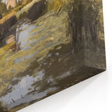 Rustic Countryside Landscape Wall Art - Windmill and Pasture Decor