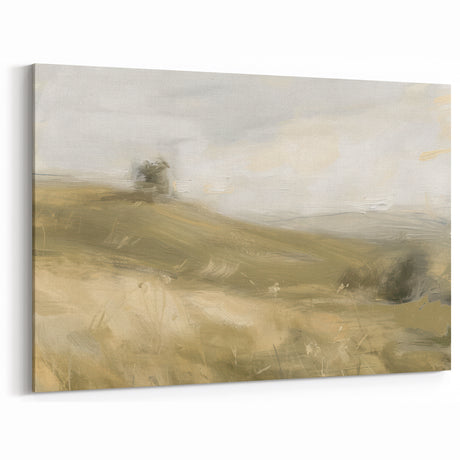 Golden Hills Landscape Wall Art - Scenic Nature Wall Decor