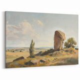 Rustic Rock Formation Landscape Wall Art - Nature-Inspired Decor