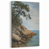 Coastal Cliffside Landscape Wall Art - Nature-Inspired Home Decor
