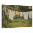 Rustic Clothesline Landscape Wall Art - Countryside Nature Decor