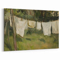 Rustic Clothesline Landscape Wall Art - Countryside Nature Decor