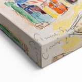 Modern Cityscape Art - Vibrant Antibes Wall Decor