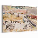 Modern Wall Art of Oxfordshire Landscape - Abstract Minimalist Decor