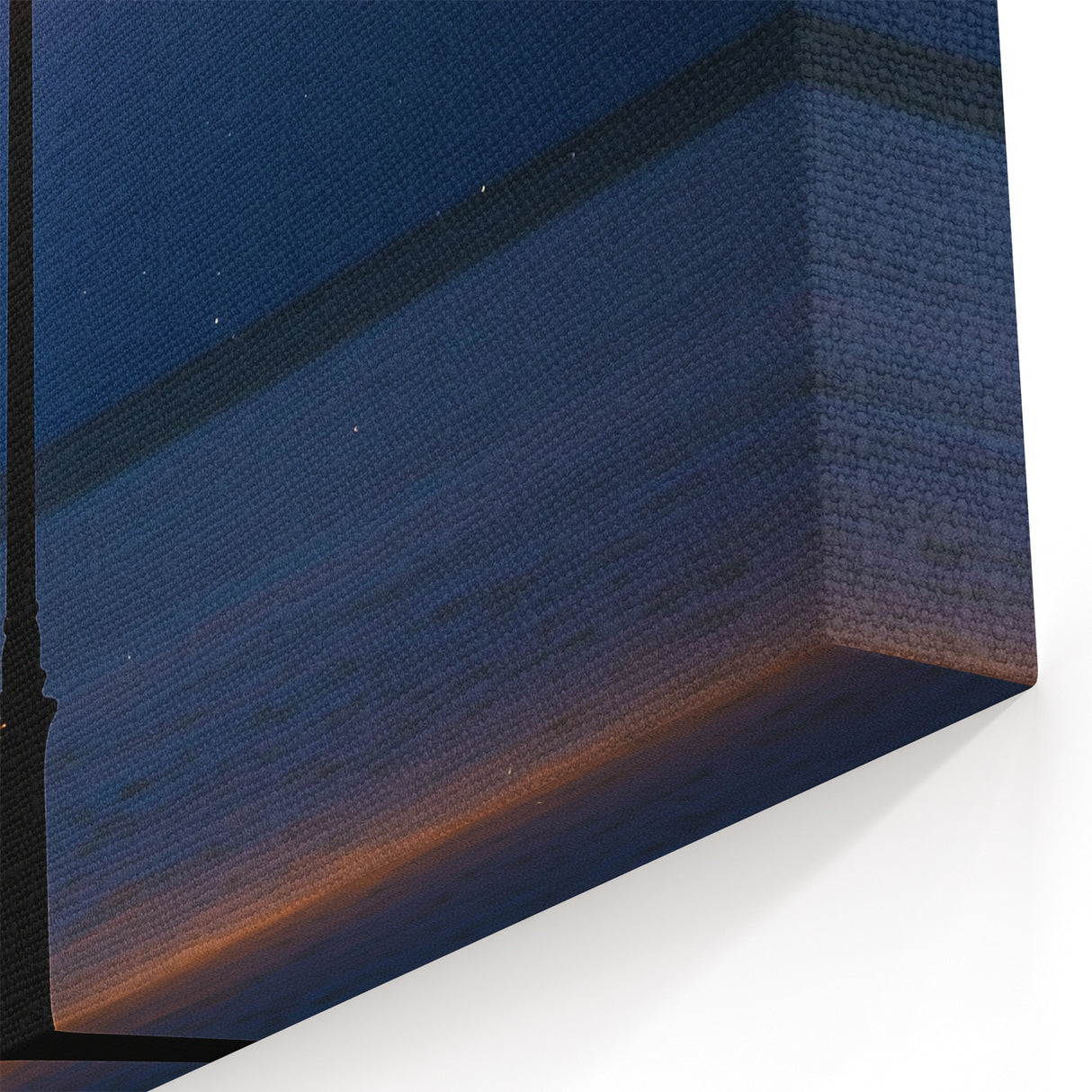 Coastal Dune Art - Lone Lamp Post on Sand Under a Starry Night Sky