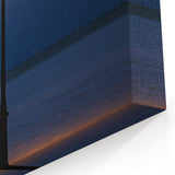 Coastal Dune Art - Lone Lamp Post on Sand Under a Starry Night Sky