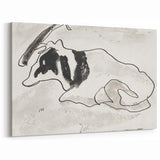 Modern Wall Art of Abstract Cow Illustration - Minimalist Modern Design