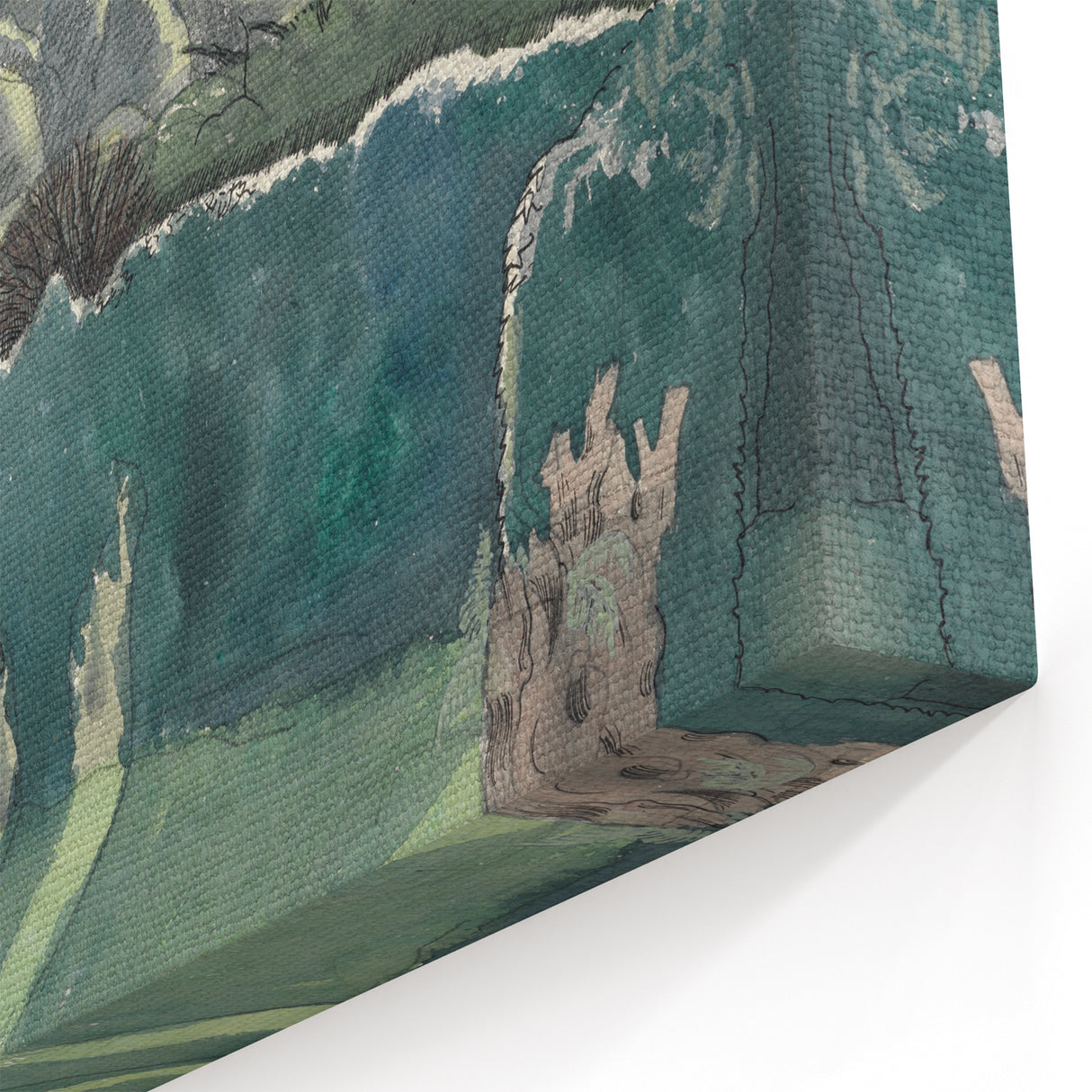 Modern Wall Art of Scenic Countryside Landscape - Abstract Decor