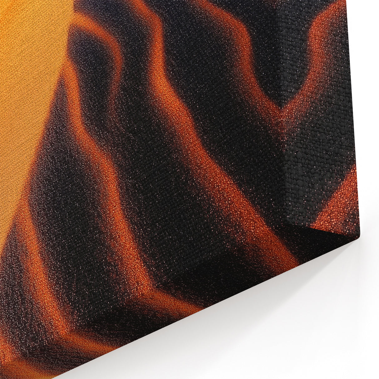 Desert Landscape Art - Golden Sand Dunes at Sunset with Dramatic Skies