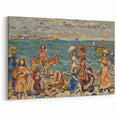 Modern Wall Art of Vibrant Beach Scene - Contemporary Coastal Design