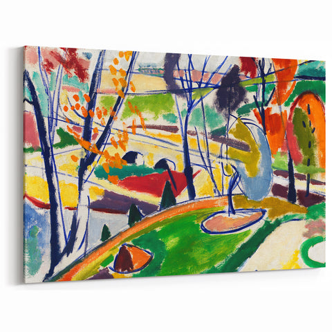 Modern Wall Art of Vibrant Abstract Landscape - Contemporary Design