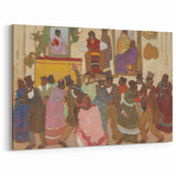 Modern Wall Art of Vibrant Dance Celebration - Abstract Contemporary Style