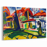 Modern Wall Art of Colorful Abstract Architecture - Bold Contemporary Style