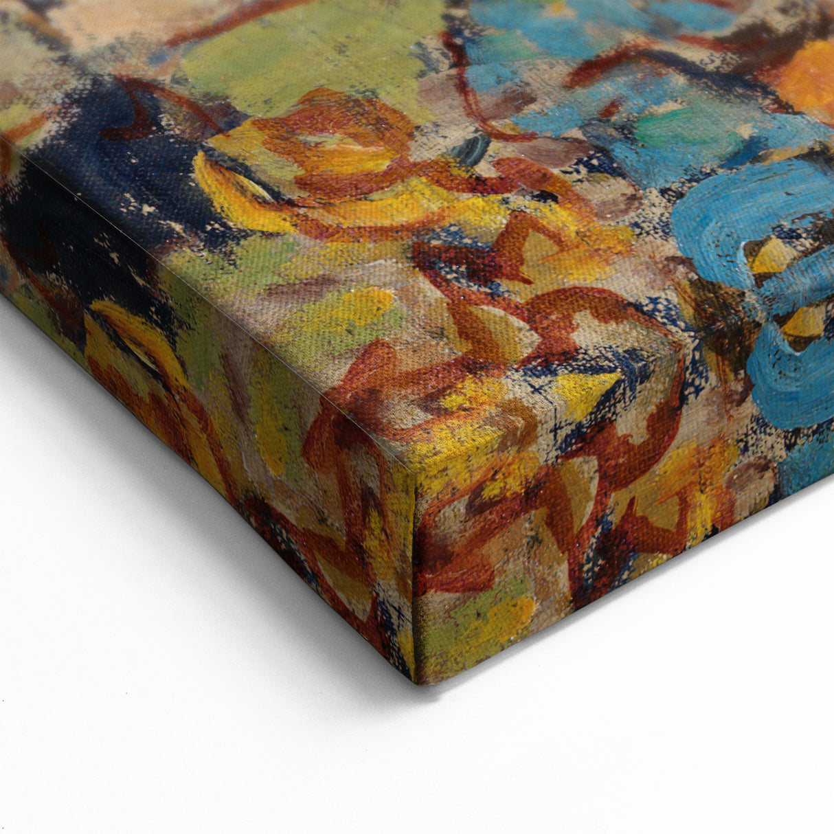 Modern Wall Art of Vibrant Beach Scene - Abstract Coastal Design