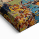 Modern Wall Art of Vibrant Beach Scene - Abstract Coastal Design
