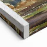 Modern Wall Art of Rainy Landscape Scene - Minimalist Contemporary Style