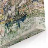 Modern Wall Art of Parisian Bridge Scene - Abstract Contemporary Style
