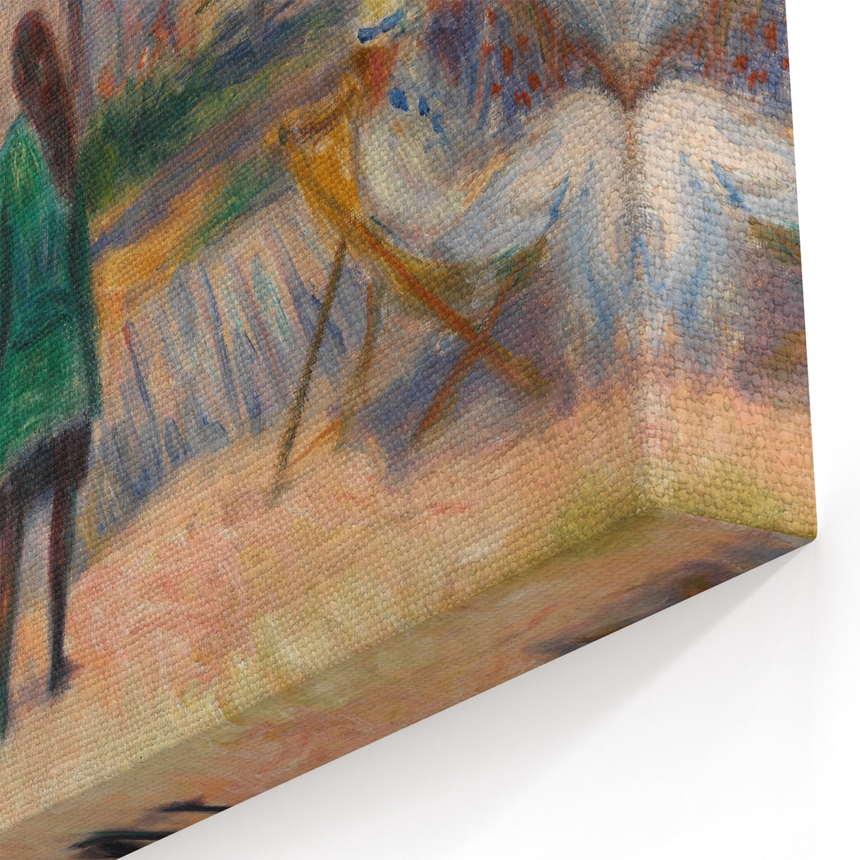 Beach with Figures, Bellport - Impressionist Art by William Glackens