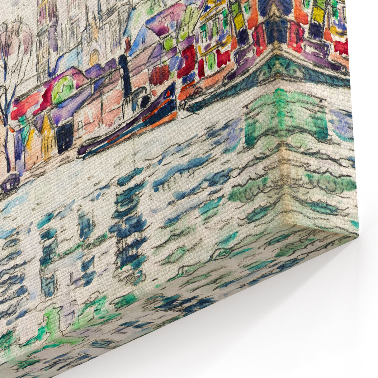 Modern Wall Art: River Scene Rouen by Paul Signac for Unique Decor