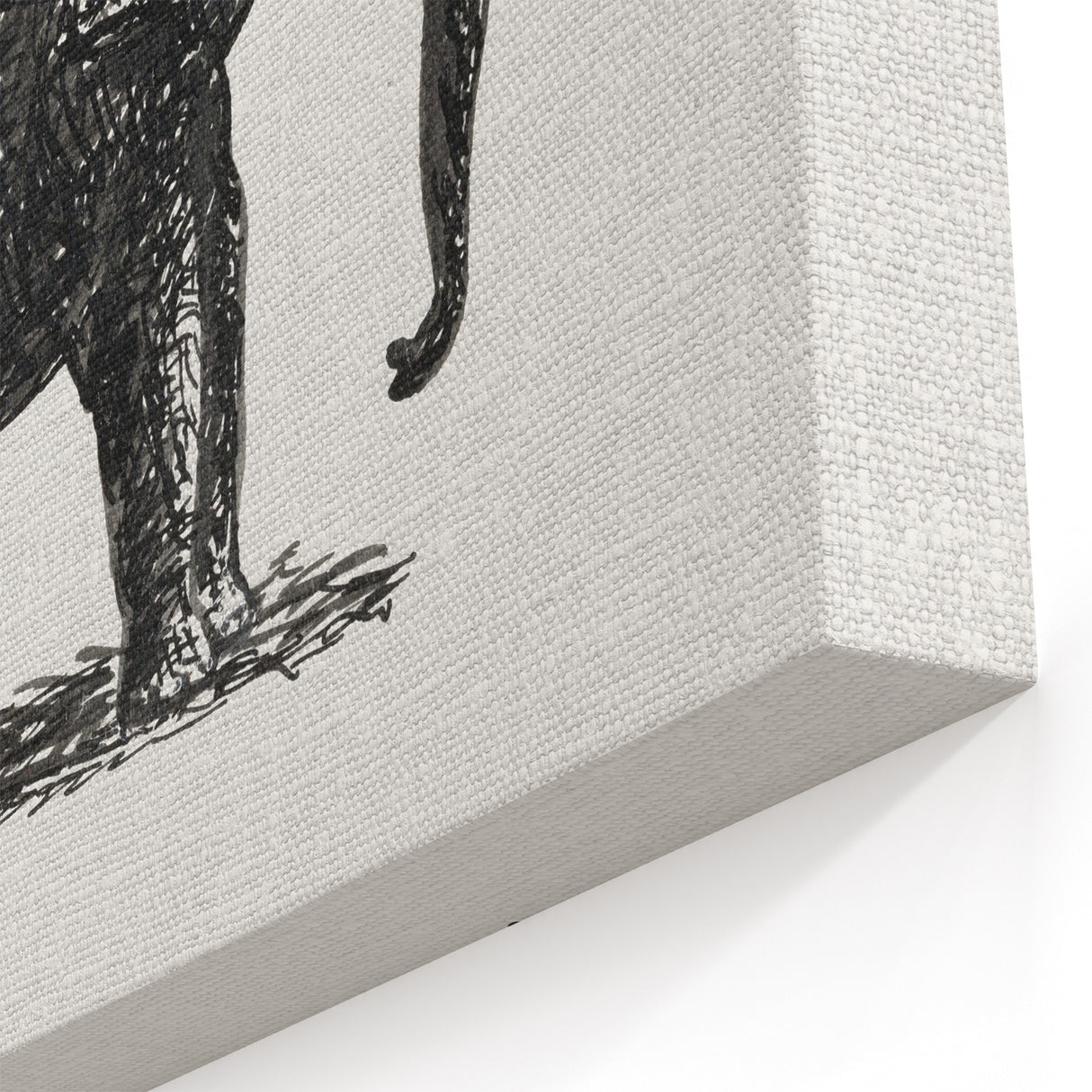 Minimalist Modern Elephant Art: Contemporary Wall Decor by Leo Gestel