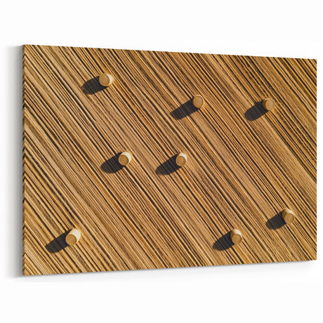 Fields Panorama Wall Decor - Aerial View of Golden Hay Bales Art