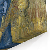 Impressionist Wall Art - Peasant Woman Binding Sheaves by Van Gogh