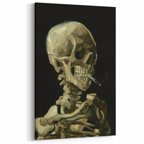 Impressionism Wall Art - Skeleton with Cigarette by Vincent van Gogh