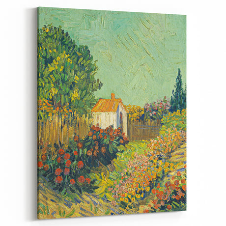 Impressionism Wall Art - House and Garden Landscape by Vincent van Gogh