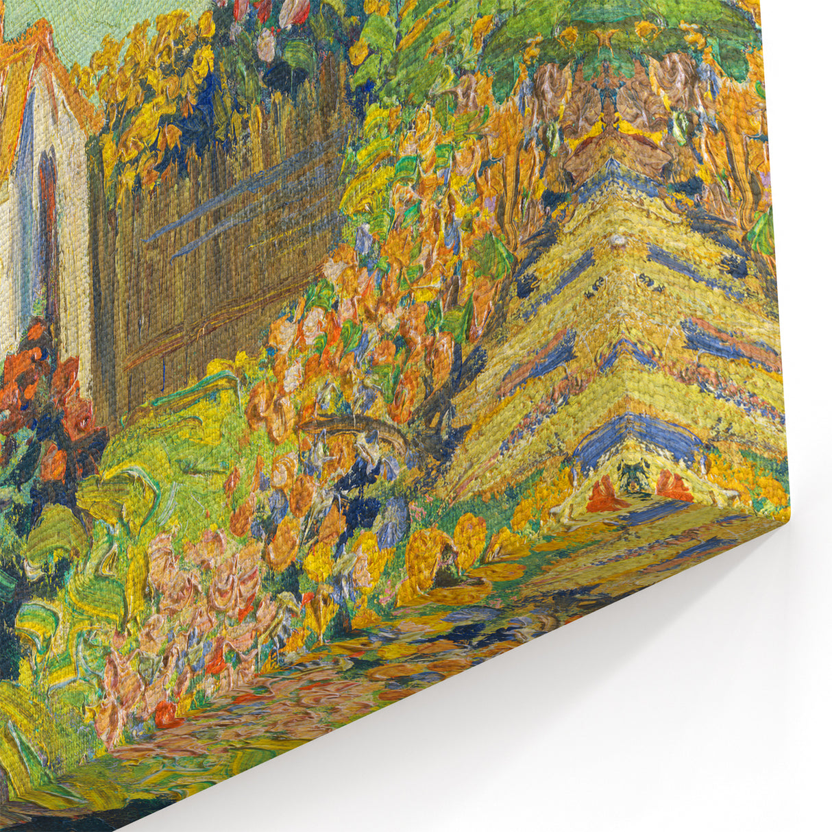 Impressionism Wall Art - House and Garden Landscape by Vincent van Gogh