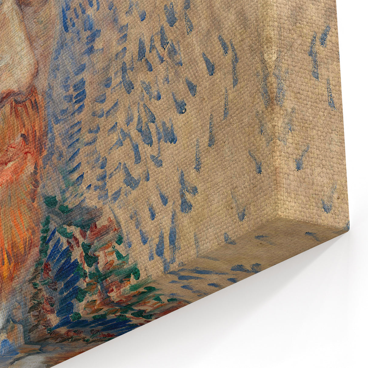Impressionism Wall Art - Self-Portrait with Pointillism (1887) by van Gogh