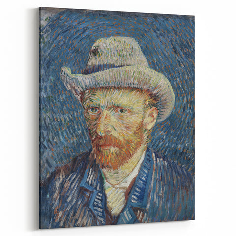 Van Gogh’s 1887 Self-Portrait with Grey Hat: Vibrant Impressionism
