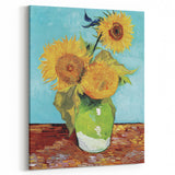 Van Gogh’s Vase with Three Sunflowers (1888): Iconic Wall Art