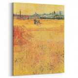 Impressionist Wheat Field Art - Inspired by Van Gogh's Arles Landscape
