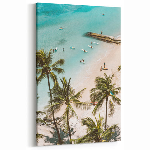 Tropical Wall Art - Beach Paradise Summer Canvas Print