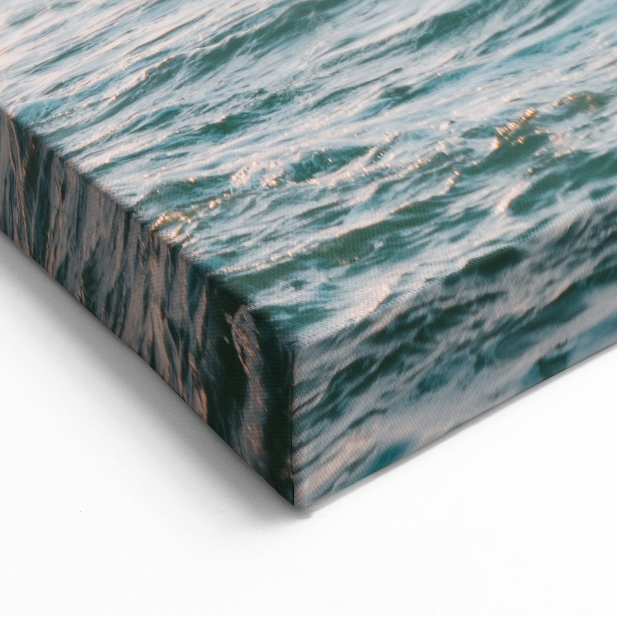Sunset Canvas Art - Surfer on Ocean Waves Wall Art