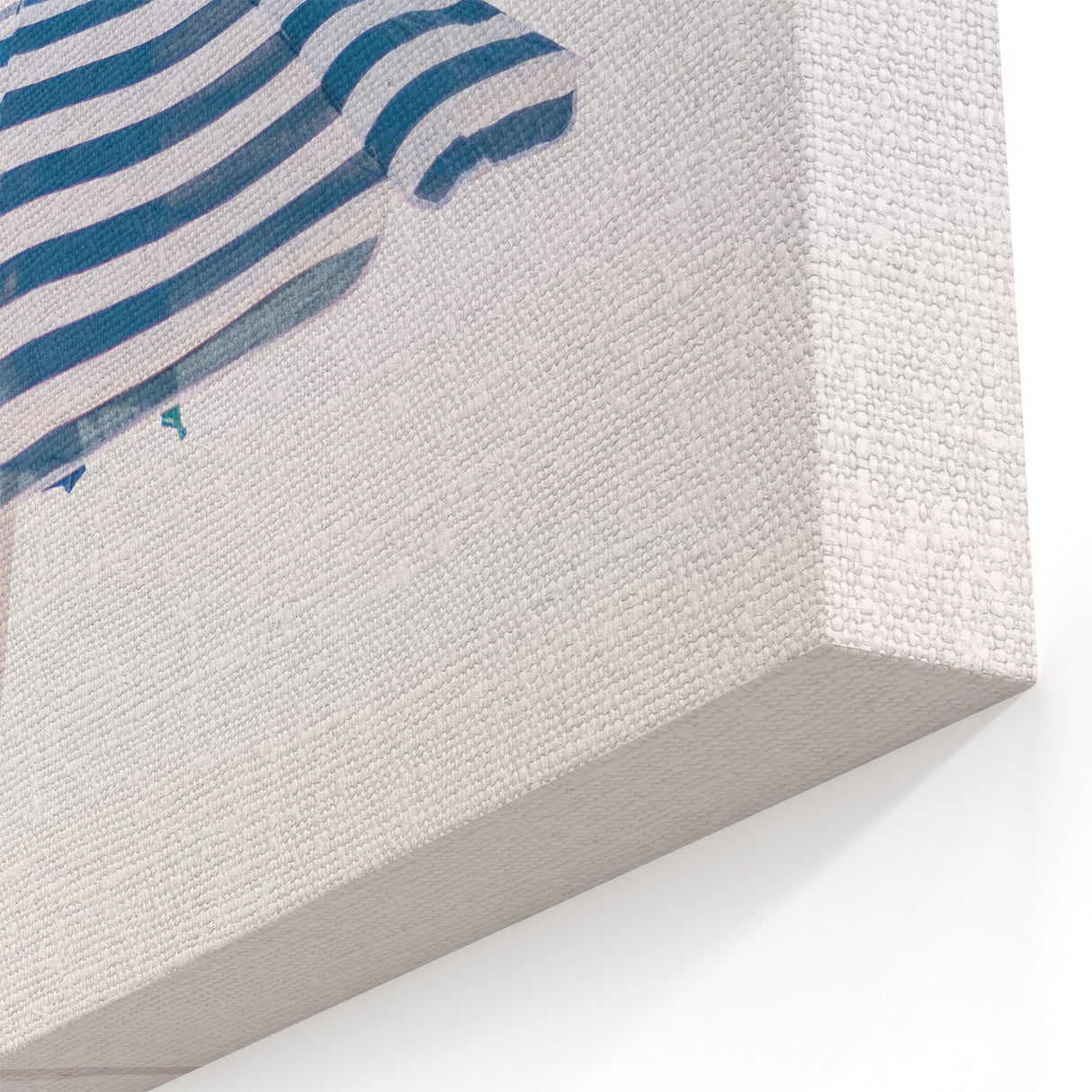Beach Decor Prints - Striped Umbrella Summer Canvas Wall Art