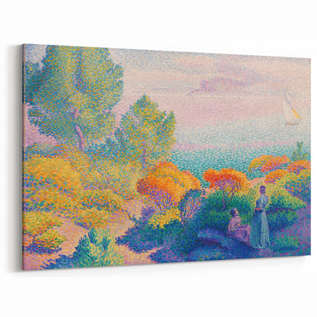 Impressionist Landscape Art – Two Women by the Shore by Henri Cross
