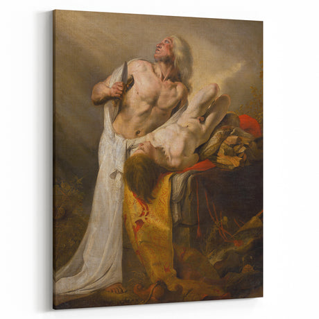 Baroque Sacrifice Scene: Historical Art Print with Dramatic Power