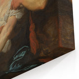 Baroque Romantic Scene: Classic Art Print with Emotional Depth