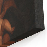 Baroque Angelic Struggle: Classic Art Print with Powerful Imagery