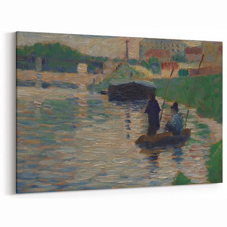 Seurat’s View of the Seine - Impressionist River Landscape Wall Art