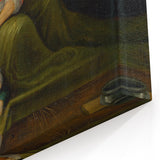 Baroque Bedside Scene: Classic Art Print with Emotional Intimacy
