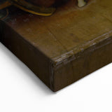Baroque Bedside Scene: Classic Art Print with Emotional Intimacy