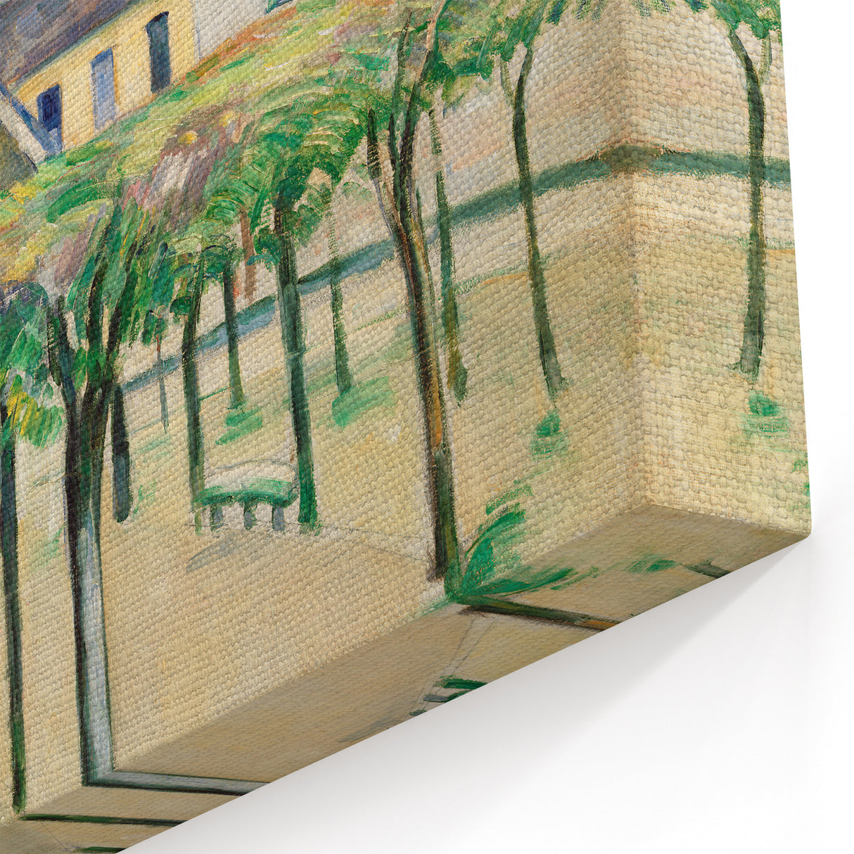 Cézanne’s Village Square - Classic French Impressionist Wall Art