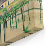 Cézanne’s Village Square - Classic French Impressionist Wall Art