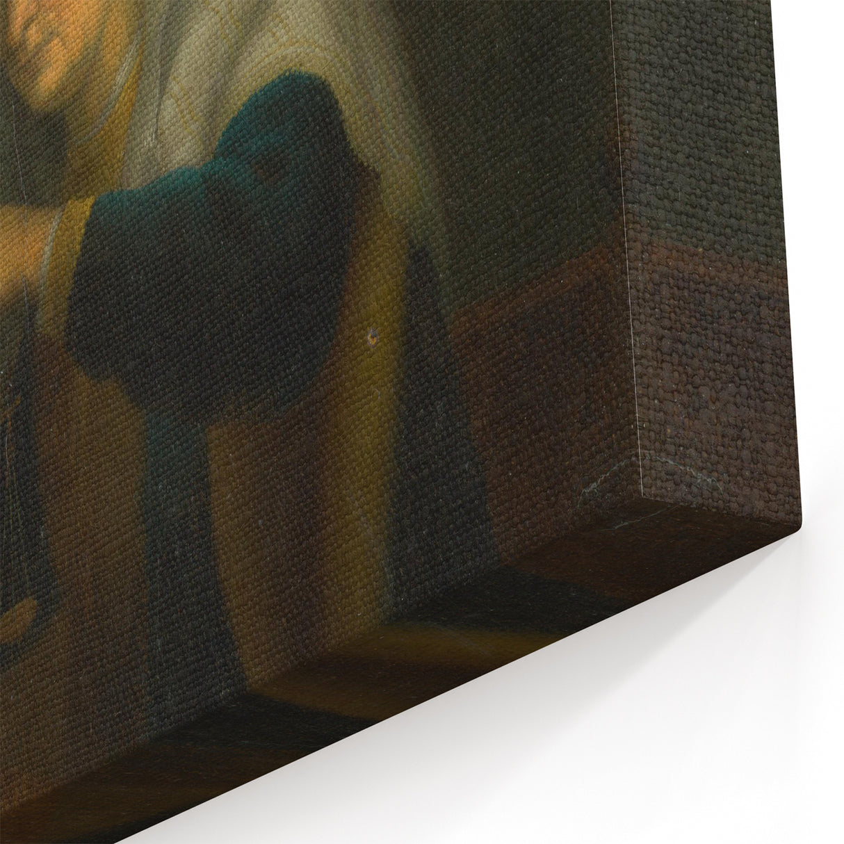 Baroque Woman with Scales: Classic Art Print with Subtle Elegance